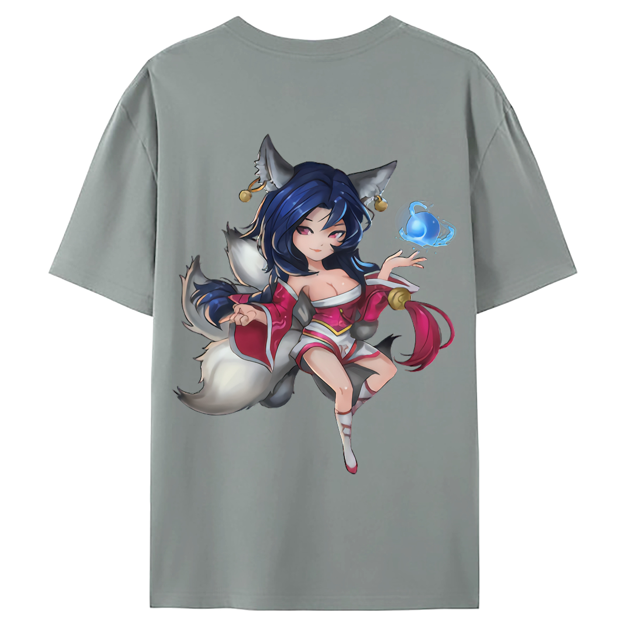 （画像用） リーグ・オブ・レジェンド League of Legends LOL 綿100％ メンズ半袖Tシャツ（バックプリント） 通気性